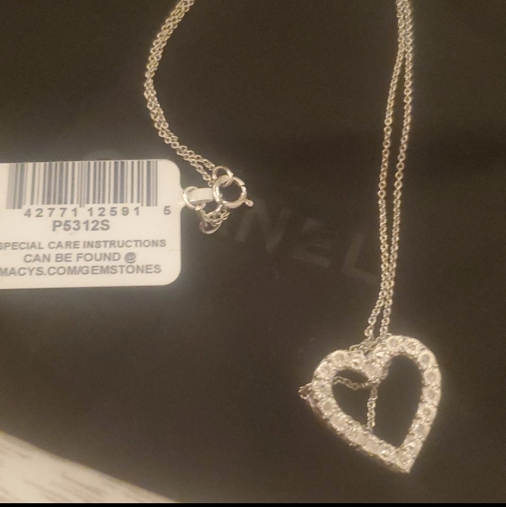 Bridge Diamond Heart Shape Necklace